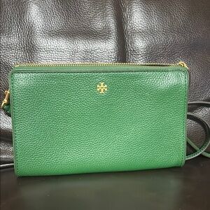 Green Leather Crossbody Bag